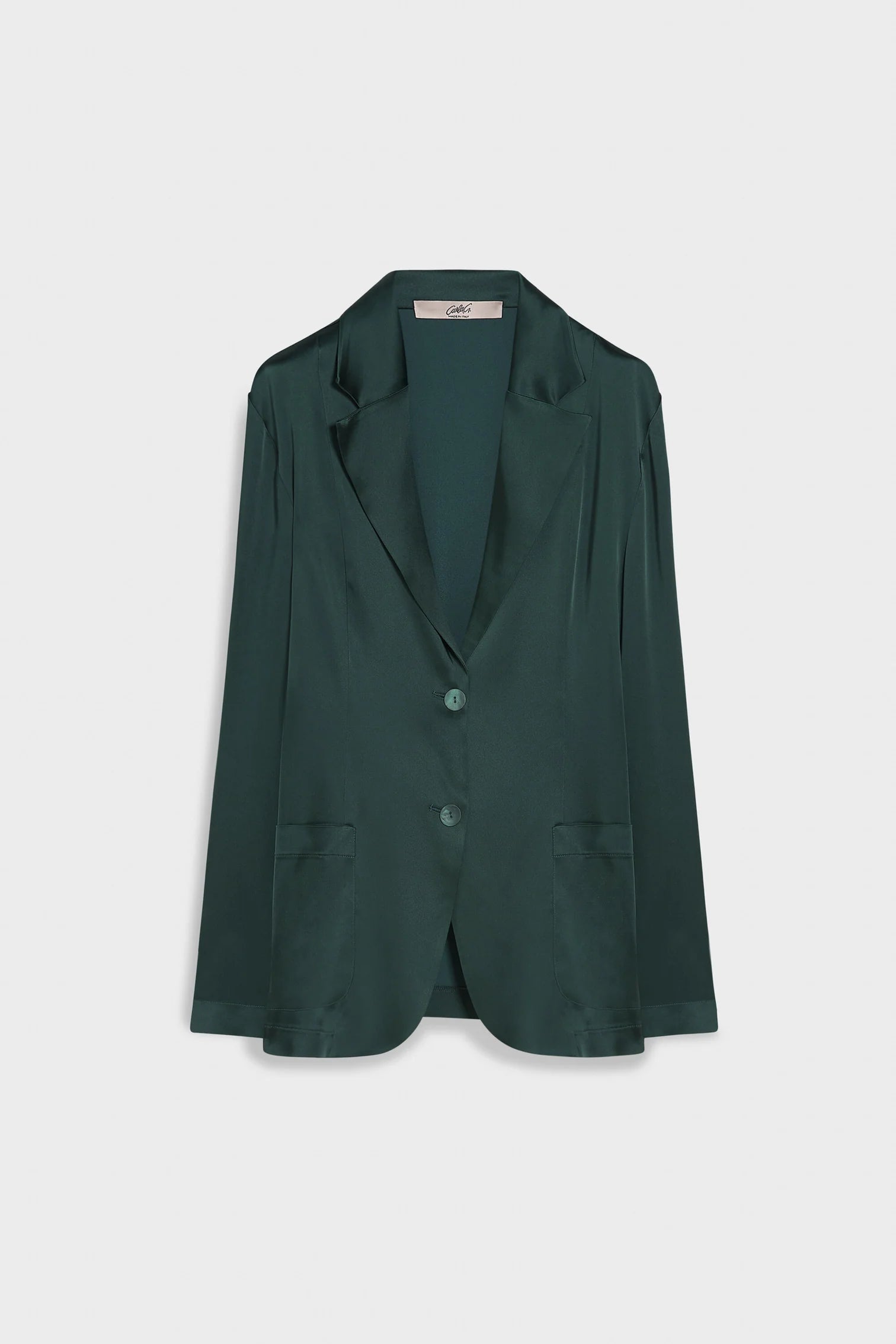 CARLA G. - blazer monopetto con bottoni madreperla