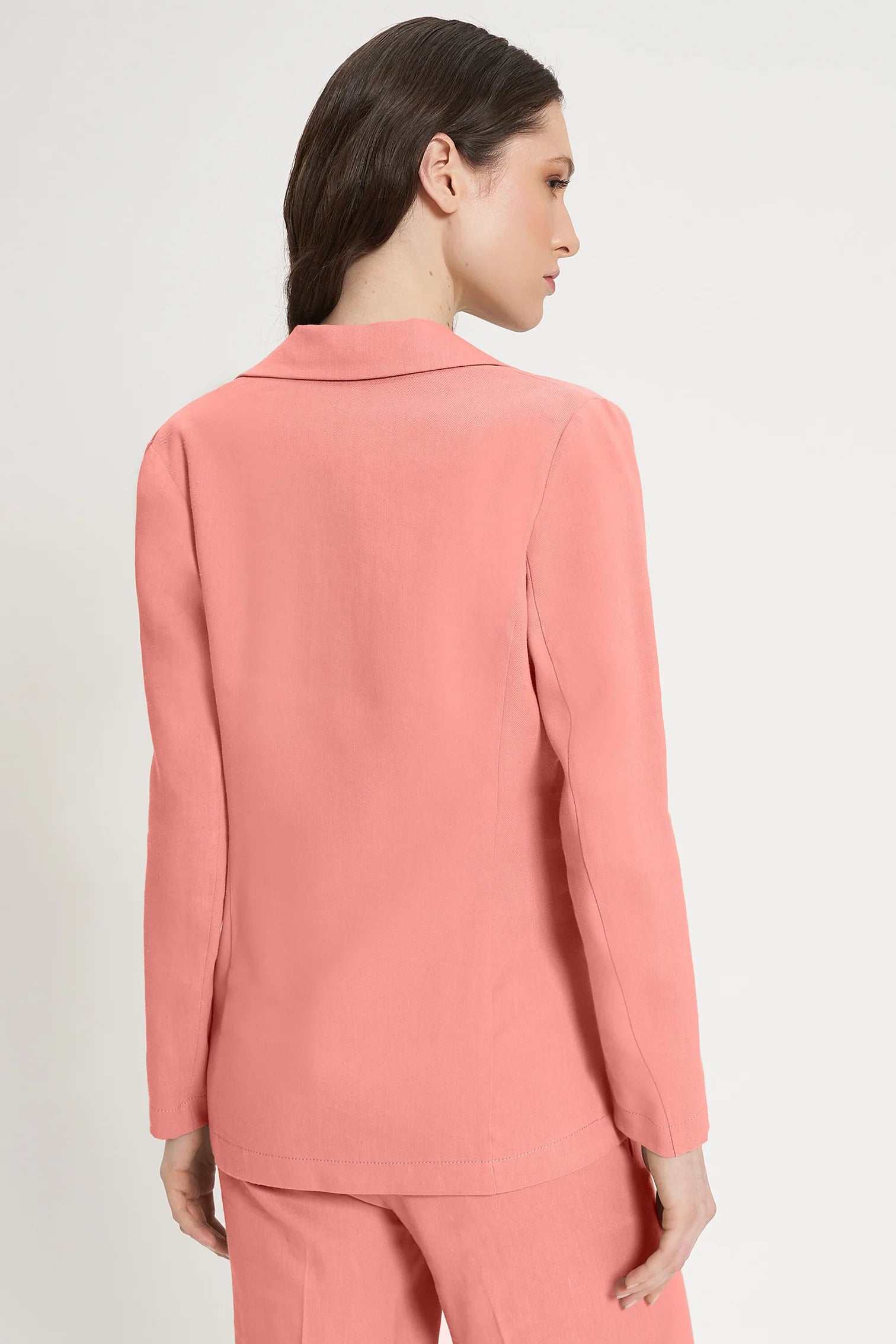 CARLA G. - Blazer monopetto in lino