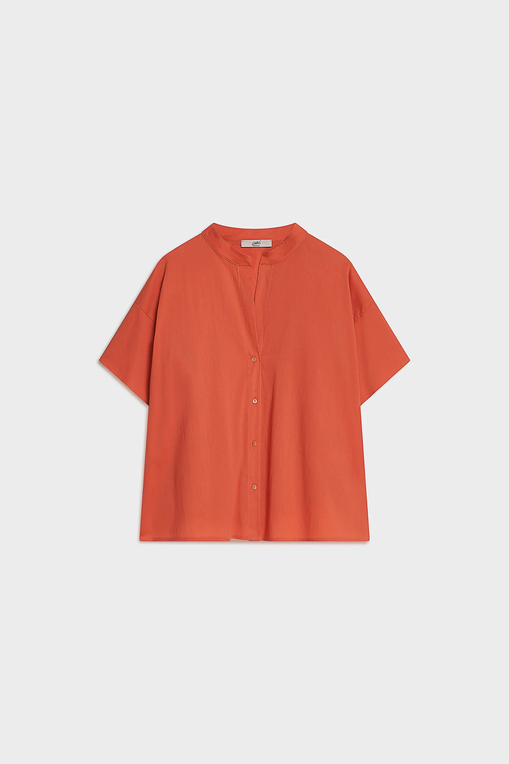 CARLA G. - Camicia a maniche corte in popeline