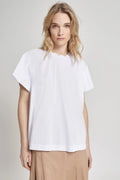 CARLA G. - T-shirt in popeline elasticizzato