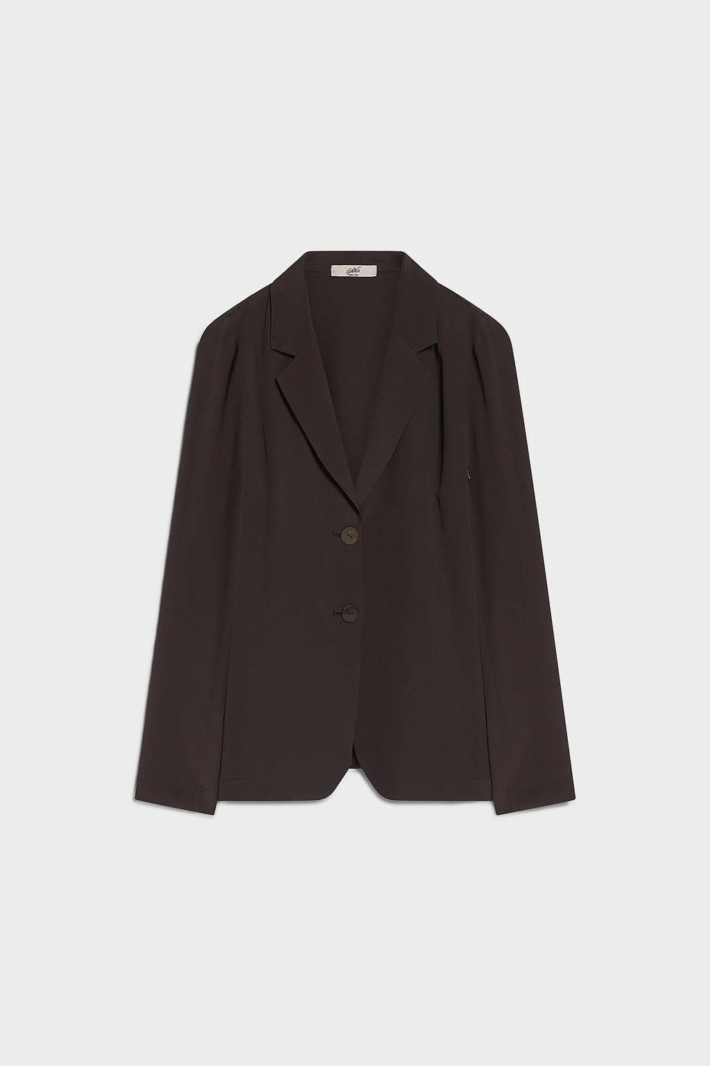 CARLA G. - Blazer monopetto in crepe de chine