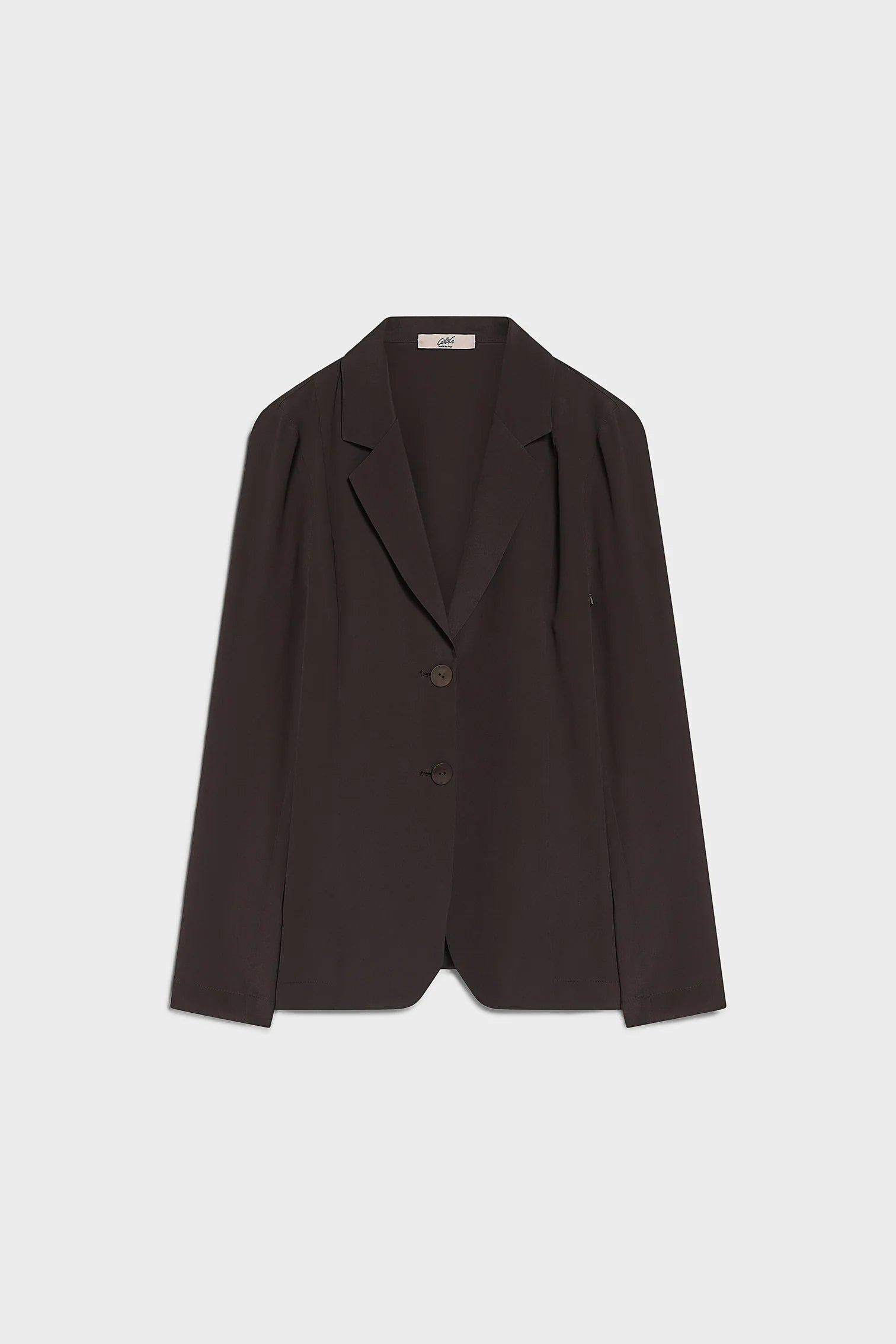 CARLA G. - Blazer monopetto in crepe de chine