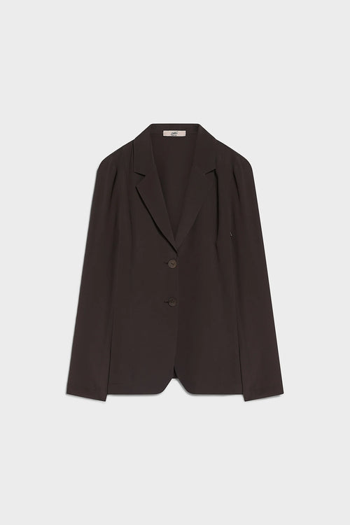 CARLA G. - Blazer monopetto in crepe de chine