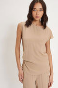CARLA G. - Maglia tunica in crepe de chine