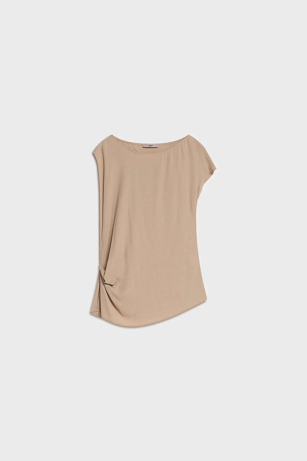 CARLA G. - Maglia tunica in crepe de chine