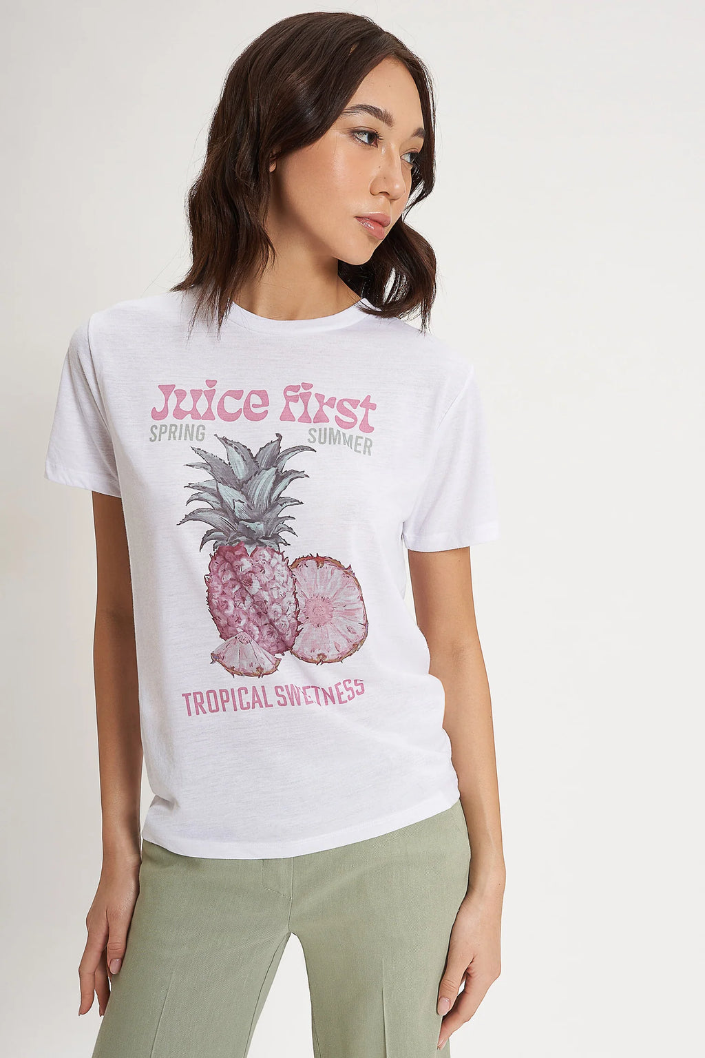 CARLA G. - T-shirt "juice first" in cotone