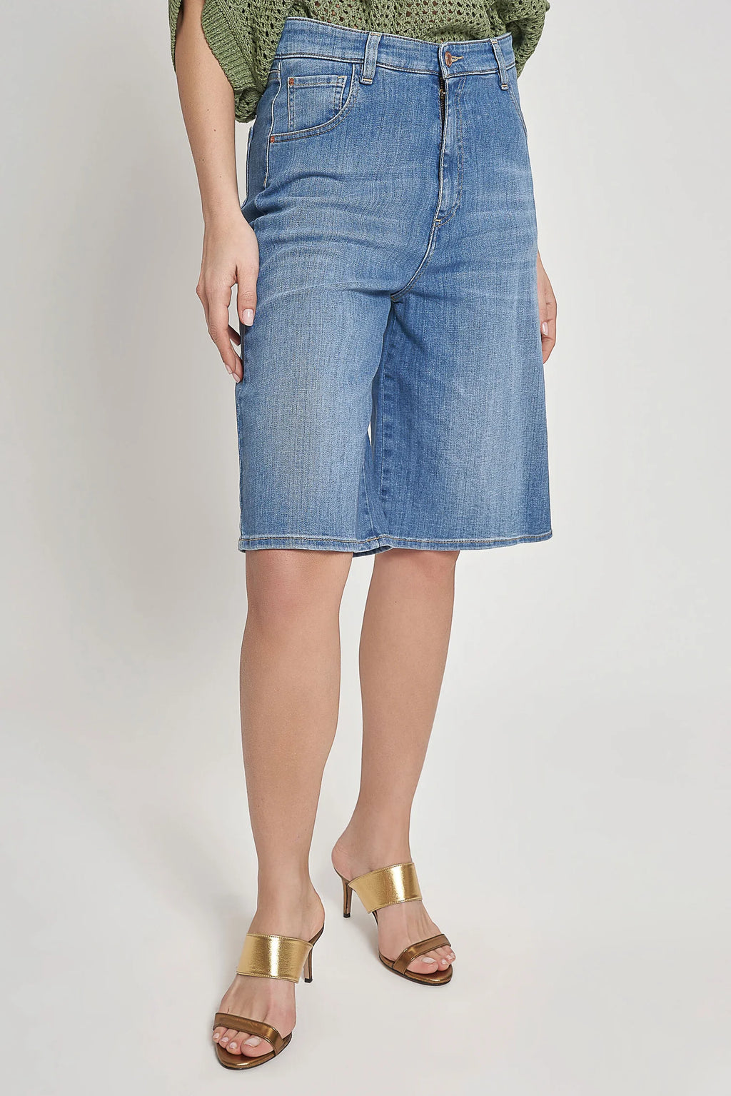 CARLA G. - Bermuda ampio in denim