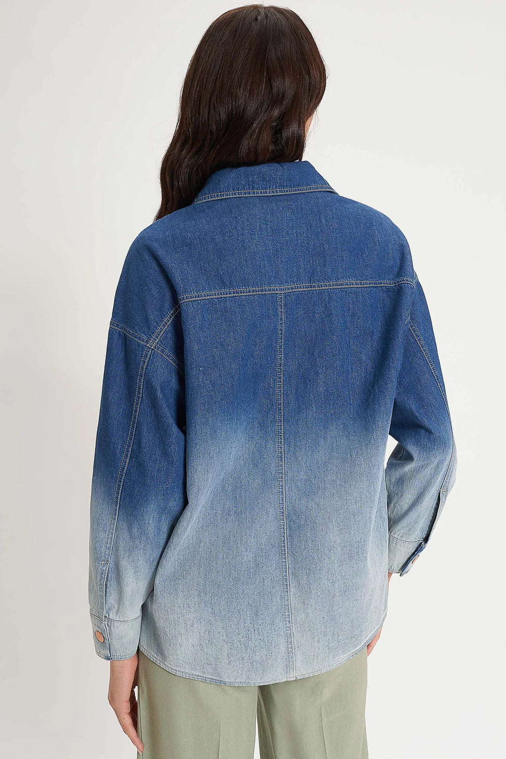CARLA G. - Camicia in denim effetto sfumato